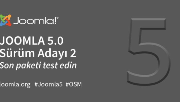 Joomla 5.0 Sürüm Adayı 2 - Son paketi test edin