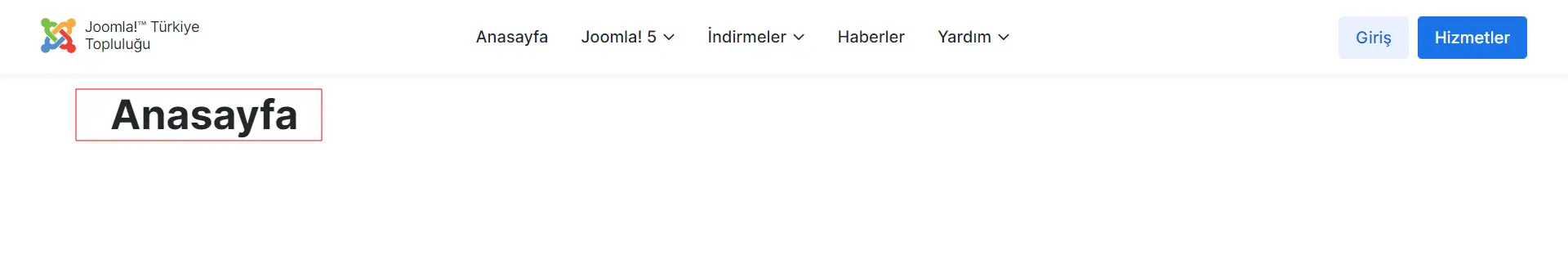 Joomla 5 sayfa başlığı